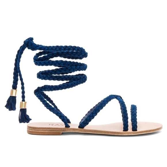 Raye Womens Sadie Braid Lace Up Gladiator Sandals shoes sz 6.5 - Picture 1 of 9